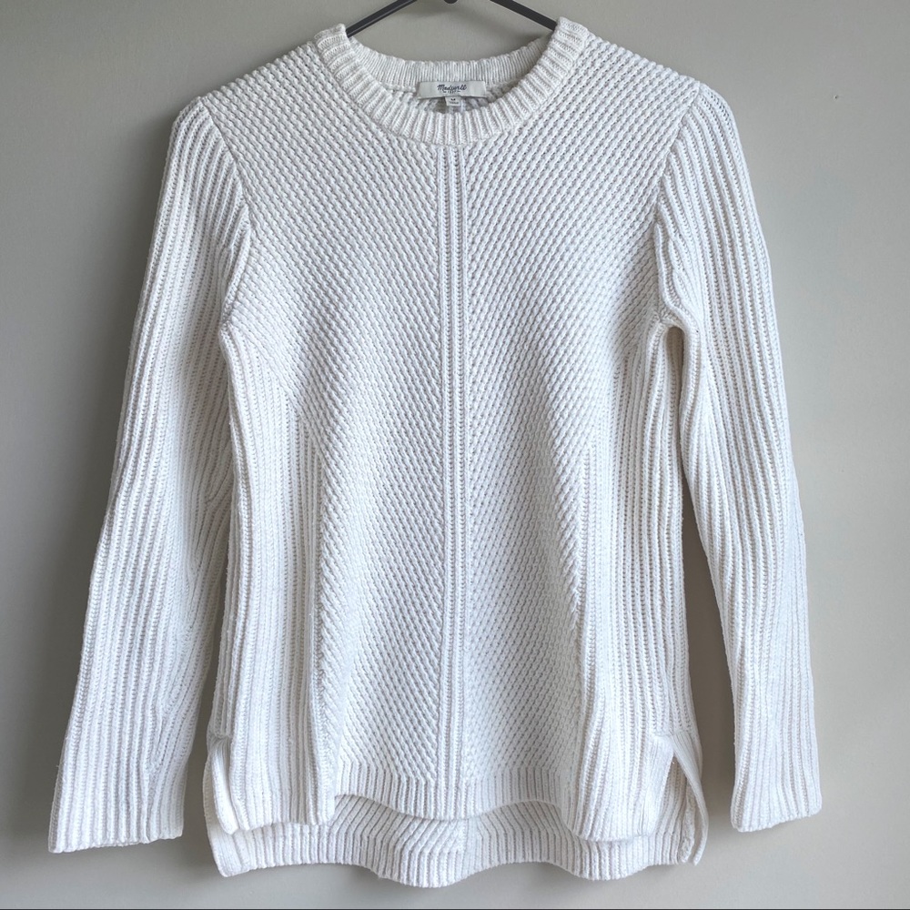 Madewell Cable Knit Pullover Sweater in M